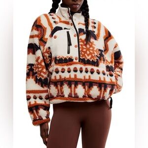 NWT FP movement by free people Ricky ridge pullover in snowflake size XS